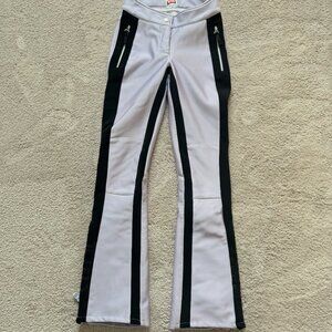 Jet Set Ski Pants, Lavender with Black Stripes, Size 0